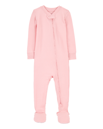 Baby Solid PurelySoft Footie 1-Piece Pajamas - Pink, 
