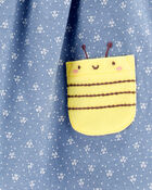 Baby Polka Dot Bee Sleeveless Dress, image 4 of 5 slides
