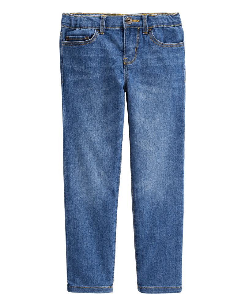 Kid Medium Blue Wash Super Skinny-Leg Jeans, image 1 of 5 slides