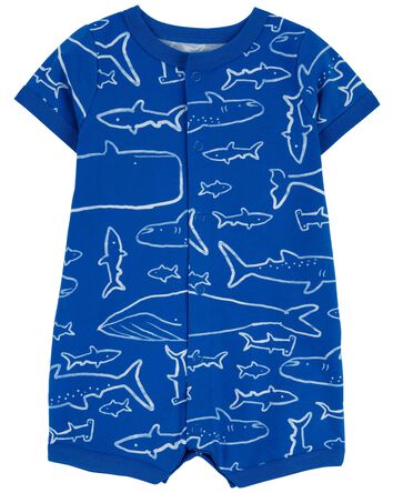 Baby Whale Snap-Up Romper, 