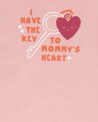 Baby 'Key To Mommy's Heart' Collectible Bodysuit, image 2 of 4 slides
