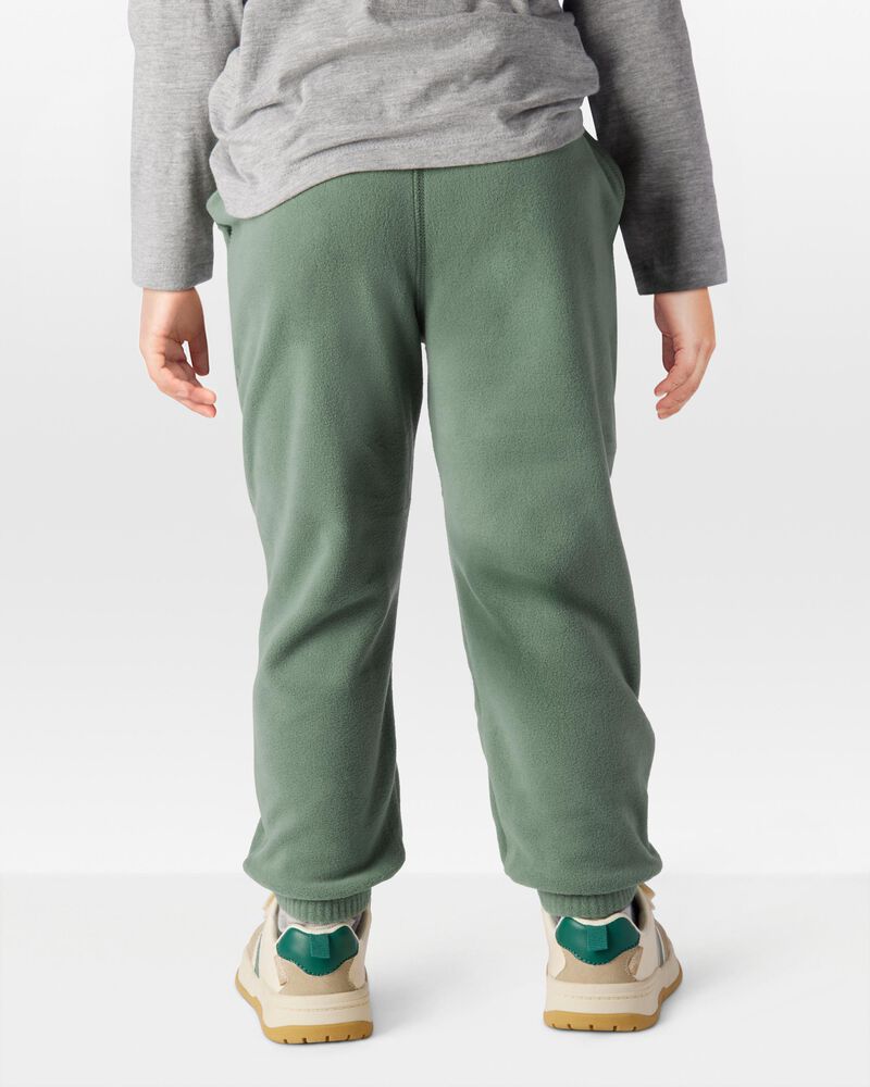 Toddler Pull-On Cinched-Hem Fleece Pants, image 2 of 6 slides