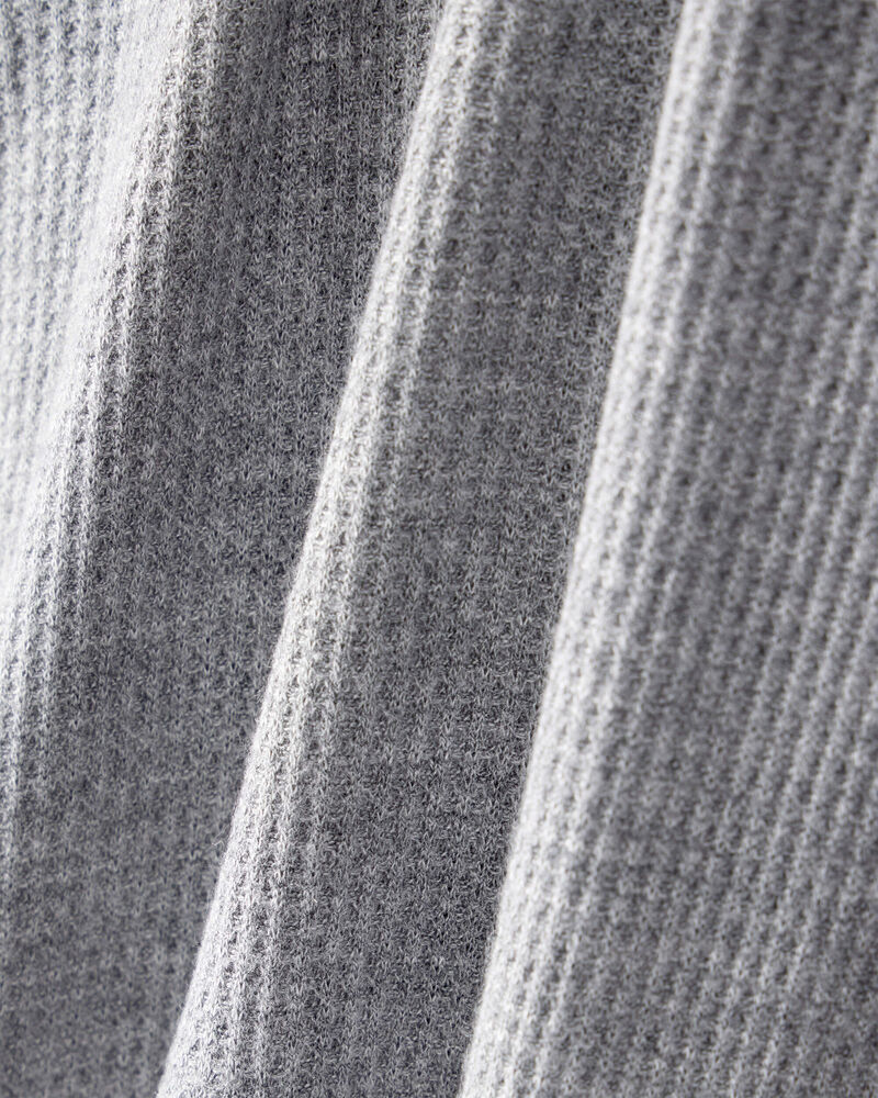 Baby Boy Solid PurelySoft Long-Sleeve 2-Way Zip Sleep & Play Pajamas - Grey, image 6 of 8 slides