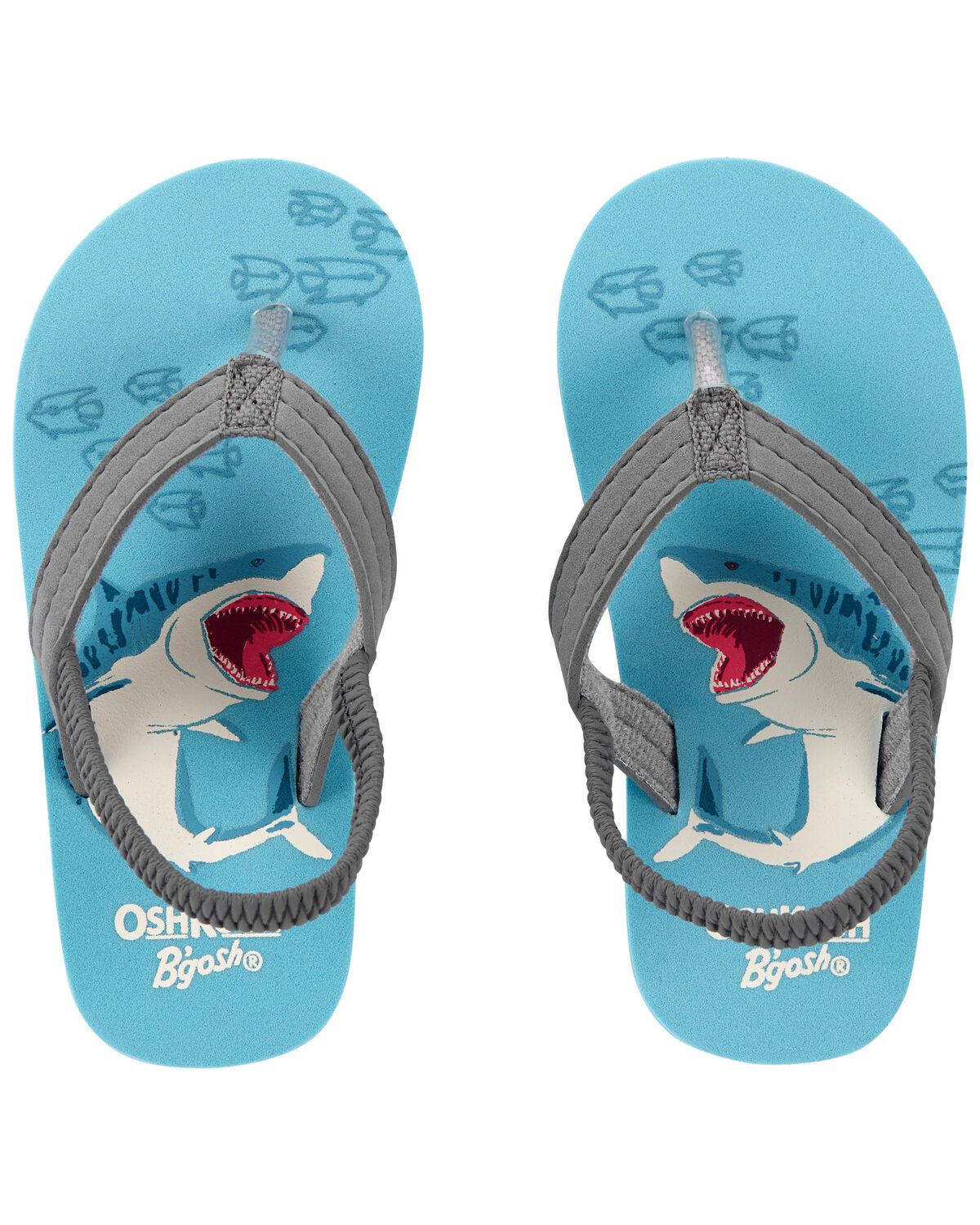 Blue Toddler Shark Flip Flops | carters.com