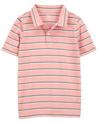 Kid Striped Jersey Polo, image 1 of 3 slides