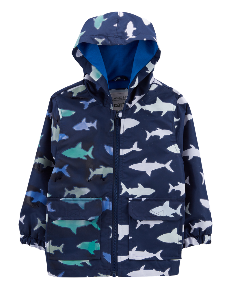 Baby Shark Color-Changing Rain Jacket, image 2 of 5 slides