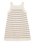 Baby Striped Crotchet Knit Tank Dress, image 1 of 4 slides