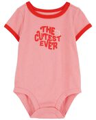 Baby The Cutest Ever Cotton Bodysuit, image 1 of 3 slides