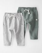 Baby 2-Pack Organic Cotton Pants, image 1 of 4 slides
