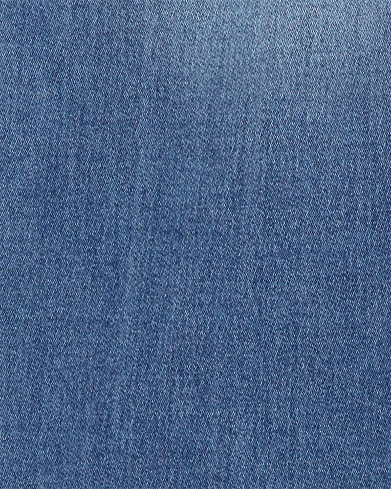 Toddler Knit-Like Denim Overalls, image 3 of 5 slides