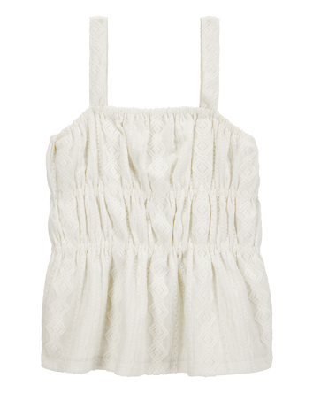Kid Ruched Textured Tank, 