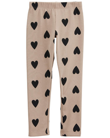 Kid Heart Cozy Fleece Leggings, 