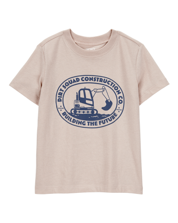 Toddler Boy Construction Short-Sleeve Graphic Tee - Tan, 