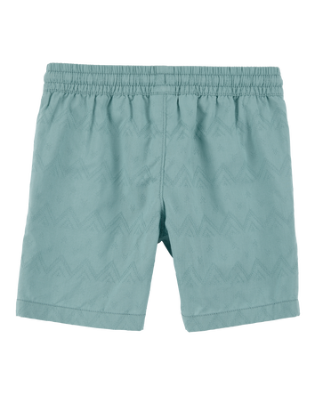 Kid Pull-On Bermuda Shorts - Teal, 
