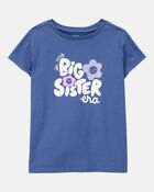 Kid Big Sister Short-Sleeve Graphic Tee - Blue, image 1 of 3 slides