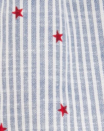 Toddler Striped Star Print Tank - Blue, 