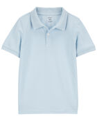 Kid Ribbed Collar Polo Shirt, image 1 of 2 slides