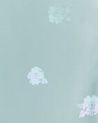 Kid Printed High-Rise Leggings - Aqua, image 4 of 5 slides