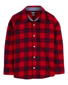 Kid Plaid Button-Front Shirt, image 2 of 4 slides