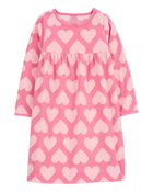 Kid Heart Fleece Nightgown, image 1 of 3 slides