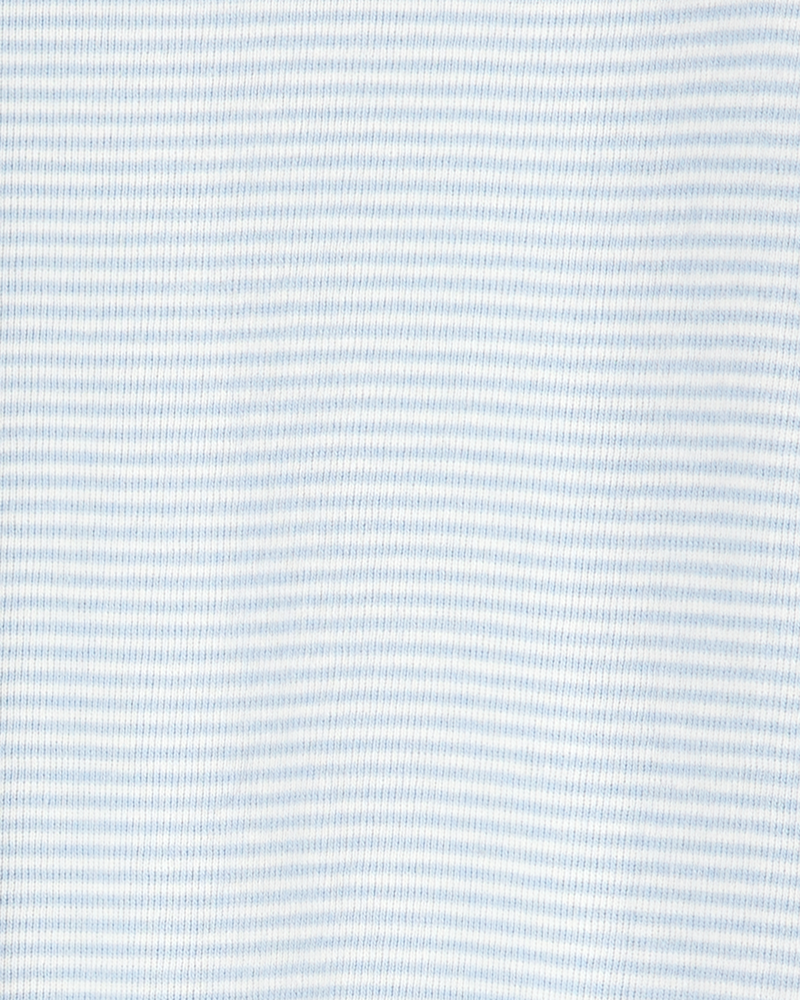Baby 2-Pack Sleeper Gowns - Blue/White, image 5 of 7 slides