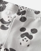 Toddler Organic Cotton Pajamas Set in Panda Bear, image 2 of 4 slides