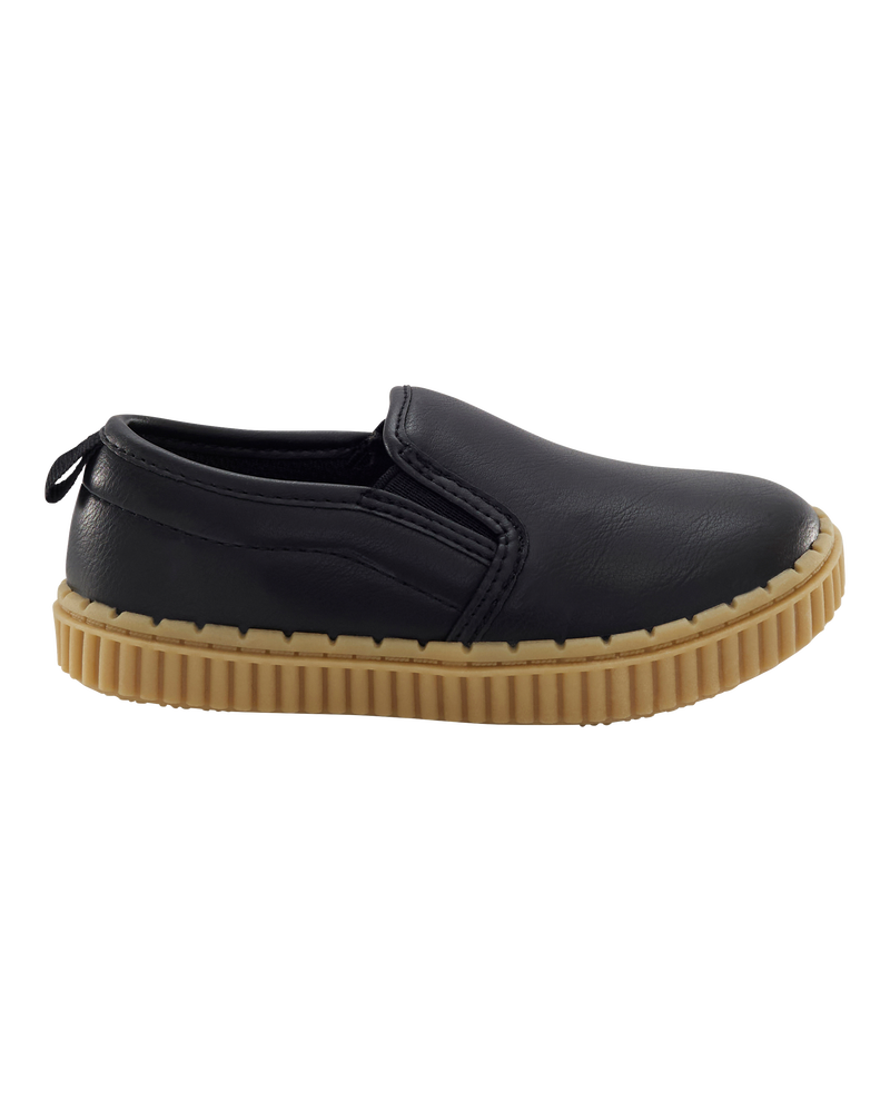 Toddler Casual Slip-On Shoe - Black, image 2 of 7 slides