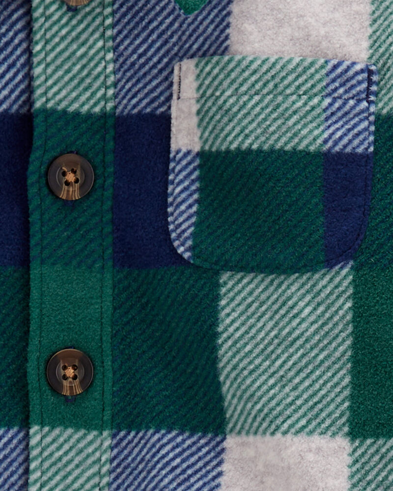 Baby 3-Piece Plaid Fleece Little Jacket Set, image 2 of 4 slides