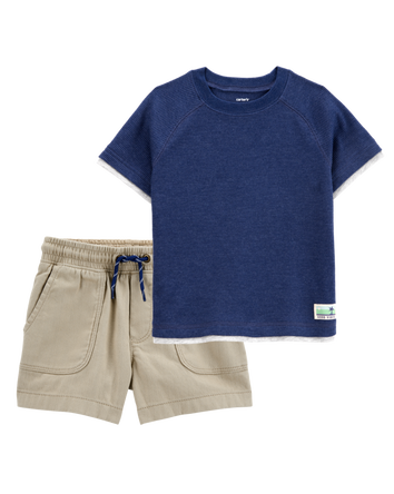 Toddler 2-Piece Tee & Shorts Outfit Set, 