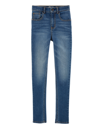 Kid Medium Blue Wash Skinny-Leg Jeans, 