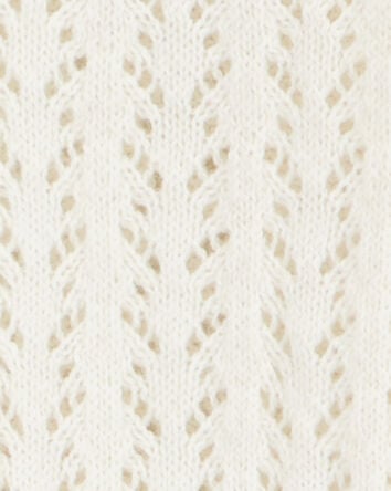 Kid Tie Cardigan Top - White, 