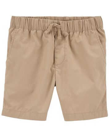 Pull-On Poplin Shorts, 