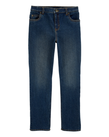 Kid Straight Leg Denim Jeans, 