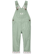 Toddler Plaid Lined Lightweight Canvas Overalls, image 1 of 5 slides