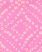 Kid 3-Piece Geometric Rashguard Swimsuit Set - Pink, image 3 of 5 slides