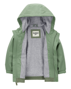 Baby Boy Midweight Color Block Jacket - Green, image 2 of 3 slides