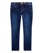 Kid Dark Wash Plus-Fit Skinny-Leg Jeans, image 1 of 5 slides