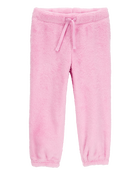 Toddler Velour Joggers - Pink, image 3 of 6 slides