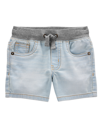 Baby Pull-On Denim Short - Light Blue Wash, 