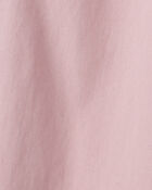 Girls Cotton Wide-Leg Pants - Pink, image 4 of 5 slides
