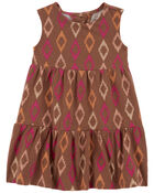 Baby Geo Print Sleeveless Dress, image 1 of 5 slides