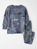 Deep Blue Sea Print - Baby Organic Cotton Pajamas Set