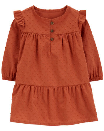 Baby Cotton Flutter Dress, 