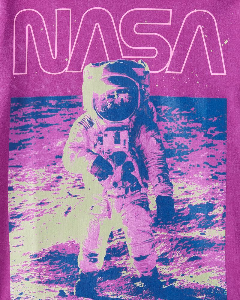 Kid NASA Space Short-Sleeve Graphic Tee - Purple, image 2 of 2 slides