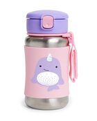 Zoo Stainless Steel Little Kid Straw Bottle, image 1 of 6 slides