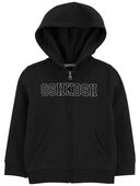 Black Baby OshKosh Logo Zip Jacket | carters.com