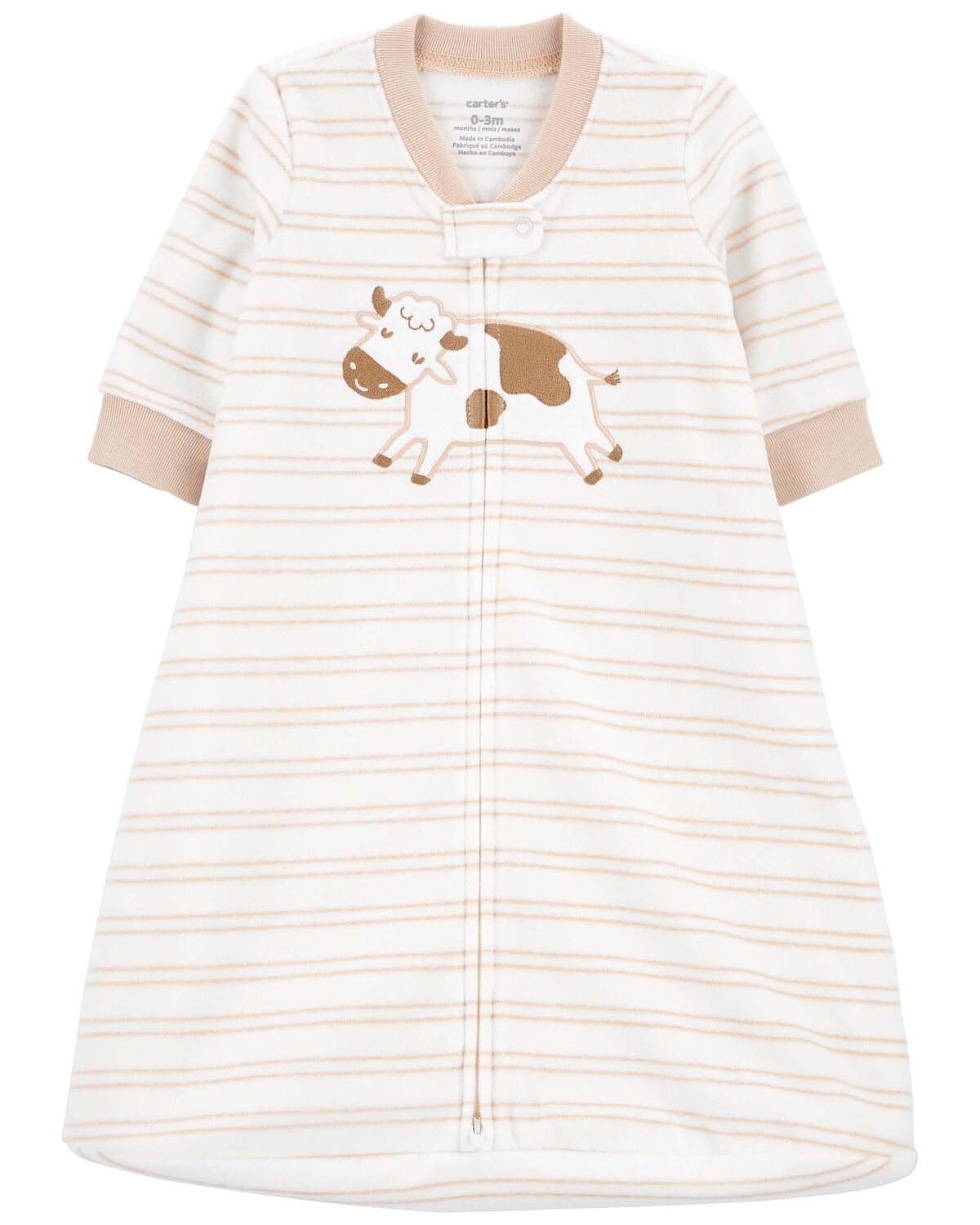 Ivory Baby 2Way Zip Fleece Sleep Sack