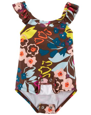 Baby 1-Piece Floral Swimsuit, 