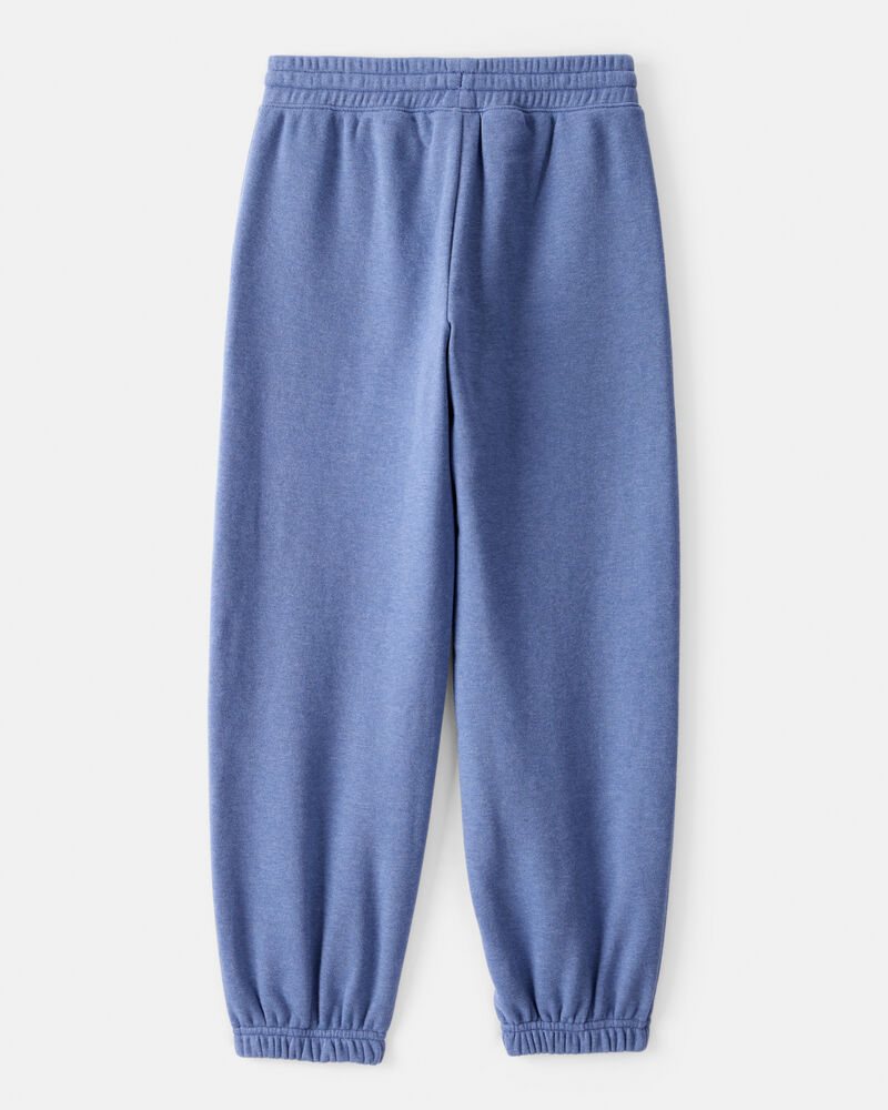Girls Cotton Joggers - Blue, image 2 of 4 slides