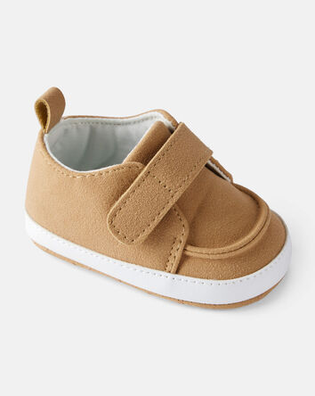 Baby Boy Pull-On Casual Sneakers - Brown, 